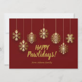 Schneeflocken in Goldfarbe (Vorderseite)