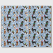 Schneeflocken in Hats Geschenkpapier (Flach)