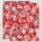 Schneeflocken in Rot (Vorne/Hinten)