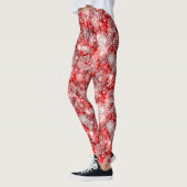 Schneeflocken in Rot Leggings (Links)