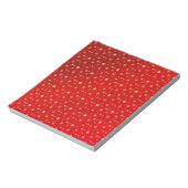 Schneeflocken in Rot Notizblock (Rotiert)