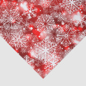 Schneeflocken in Rot Seidenpapier (Ausschnitt)