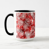 Schneeflocken in Rot Tasse (Links)