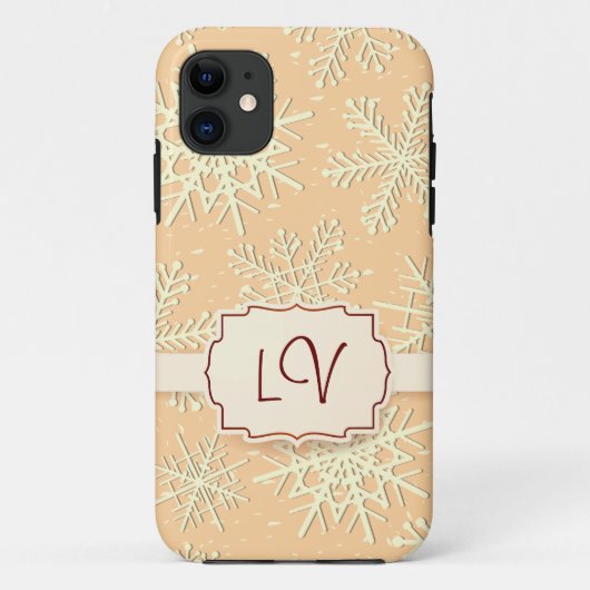 Schneeflocken, iPhone 5 Hülle (Rückseite)