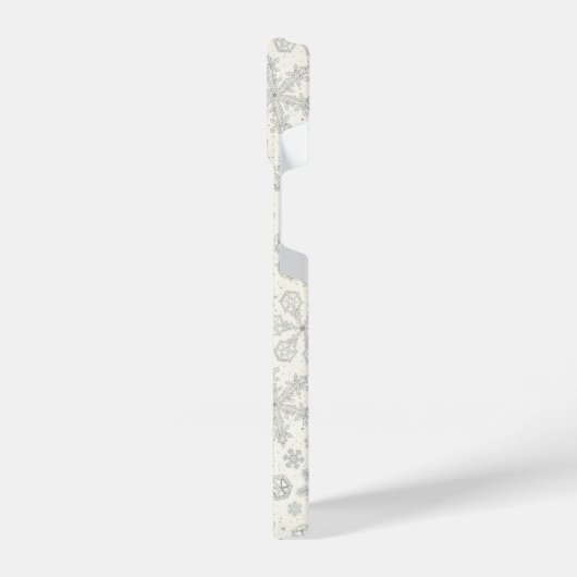 Schneeflocken iPhone Hülle (Linke Seite)