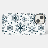 Schneeflocken iPhone Hülle (Rückseite (Horizontal))