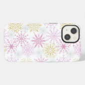 Schneeflocken iPhone Hülle (Rückseite (Horizontal))