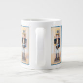 Schneeflocken Jumbo-Tasse (Rückseite)