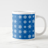 Schneeflocken Jumbo-Tasse (Rechts)