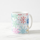 Schneeflocken Kaffeetasse (VorderseiteRechts)