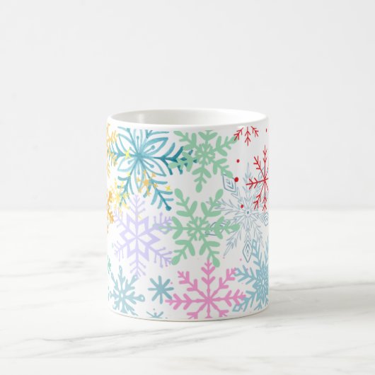 Schneeflocken Kaffeetasse (Mittel)