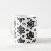 Schneeflocken Kaffeetasse (Vorderseite Links)