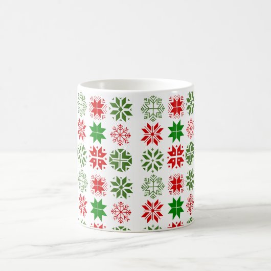 Schneeflocken Kaffeetasse (Mittel)