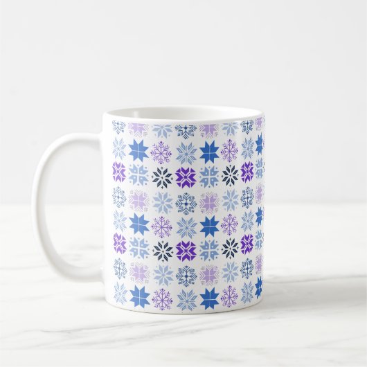Schneeflocken Kaffeetasse (Links)