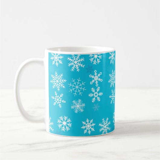Schneeflocken Kaffeetasse (Links)
