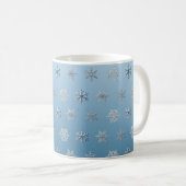 Schneeflocken Kaffeetasse (VorderseiteRechts)