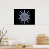 Schneeflocken-Kaleidoskop Poster (Küche)