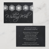 Schneeflocken Kalkboard Winter wünscht gute Karten (Vorne/Hinten)