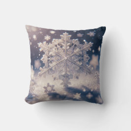 Schneeflocken / Kanten / Schatten Kissen