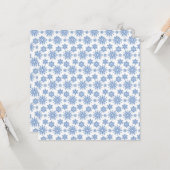 Schneeflocken Karte (Vorderseite/Rückseite Beispiel)