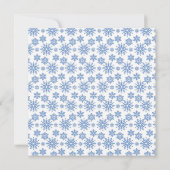 Schneeflocken Karte (Rückseite)