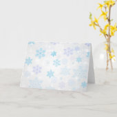 Schneeflocken Karte (Gelbe Blume)