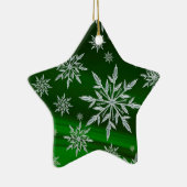 Schneeflocken Keramik Ornament (Rechts)
