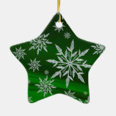 Schneeflocken Keramik Ornament (Hinten)