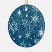 Schneeflocken Keramik Ornament (Links)