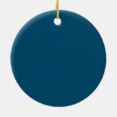 Schneeflocken Keramik Ornament (Hinten)