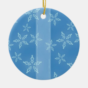 Schneeflocken Keramik Ornament
