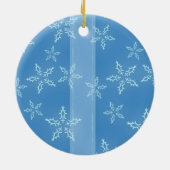 Schneeflocken Keramik Ornament (Hinten)