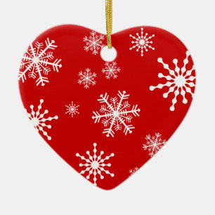 Schneeflocken Keramik Ornament