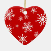 Schneeflocken Keramik Ornament (Hinten)