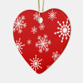 Schneeflocken Keramik Ornament (Links)