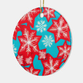 Schneeflocken Keramik Ornament (Links)