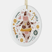 Schneeflocken Keramik Ornament (Rechts)