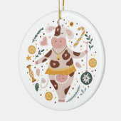 Schneeflocken Keramik Ornament (Links)