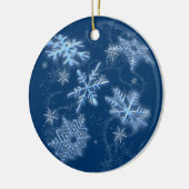 Schneeflocken Keramik Ornament (Links)