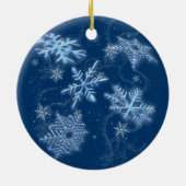 Schneeflocken Keramik Ornament (Hinten)