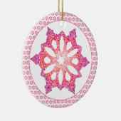 Schneeflocken Keramik Ornament (Rechts)