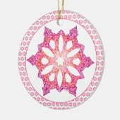 Schneeflocken Keramik Ornament (Links)