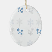 Schneeflocken Keramik Ornament (Rechts)
