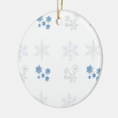 Schneeflocken Keramik Ornament (Links)