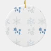 Schneeflocken Keramik Ornament (Hinten)