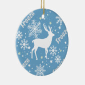 Schneeflocken Keramik Ornament (Rechts)