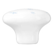 Schneeflocken Keramikknauf (Seitenansicht)