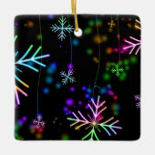 Schneeflocken Keramikornament (Vorderseite)