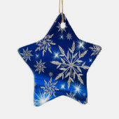 Schneeflocken Keramikornament (Rechts)