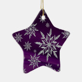 Schneeflocken Keramikornament (Rechts)